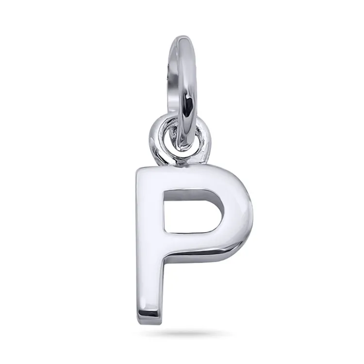 bokstav p hängen i silver - My Letter