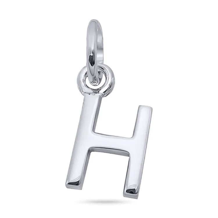 bokstav h hängen i silver - My Letter