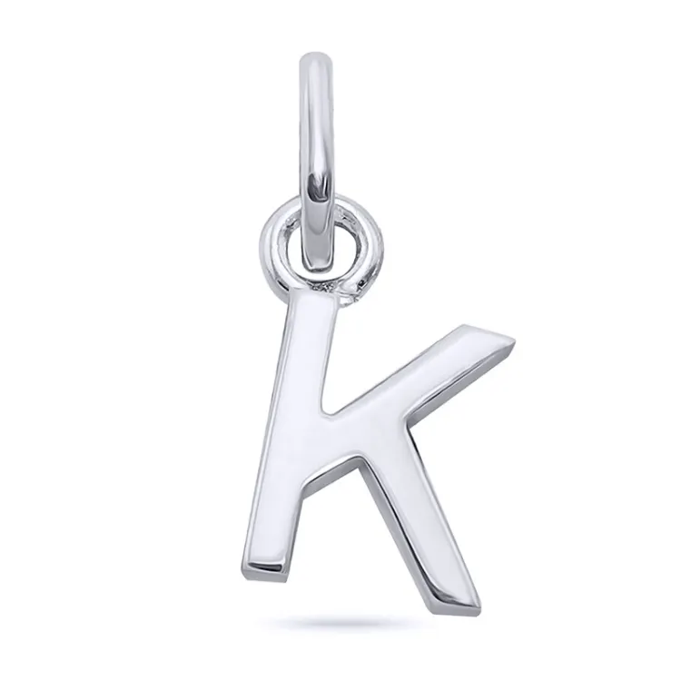 bokstav k hängen i silver - My Letter
