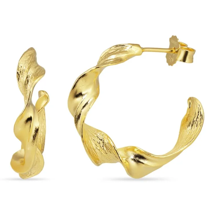 halvcreol i förgyllt silver - Lumé Etched
