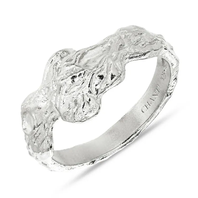 bred ring i silver - Lumé Etched