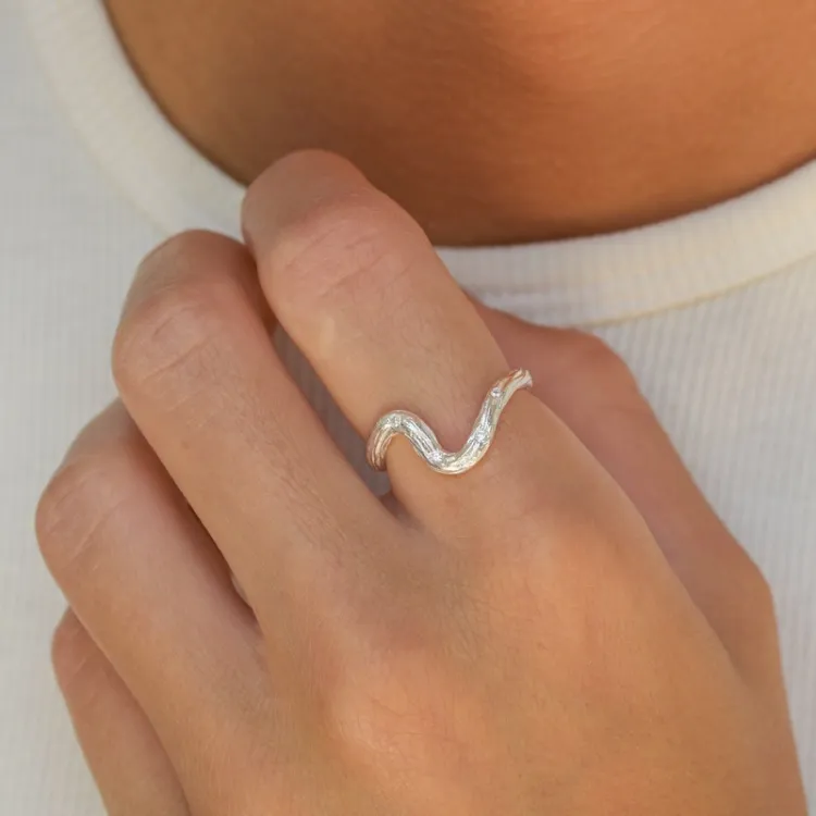 ring i silver - Lumé Etched