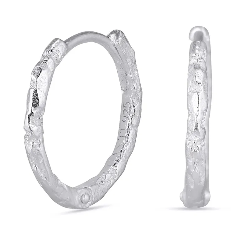 15 mm creol i silver - Lumé Etched
