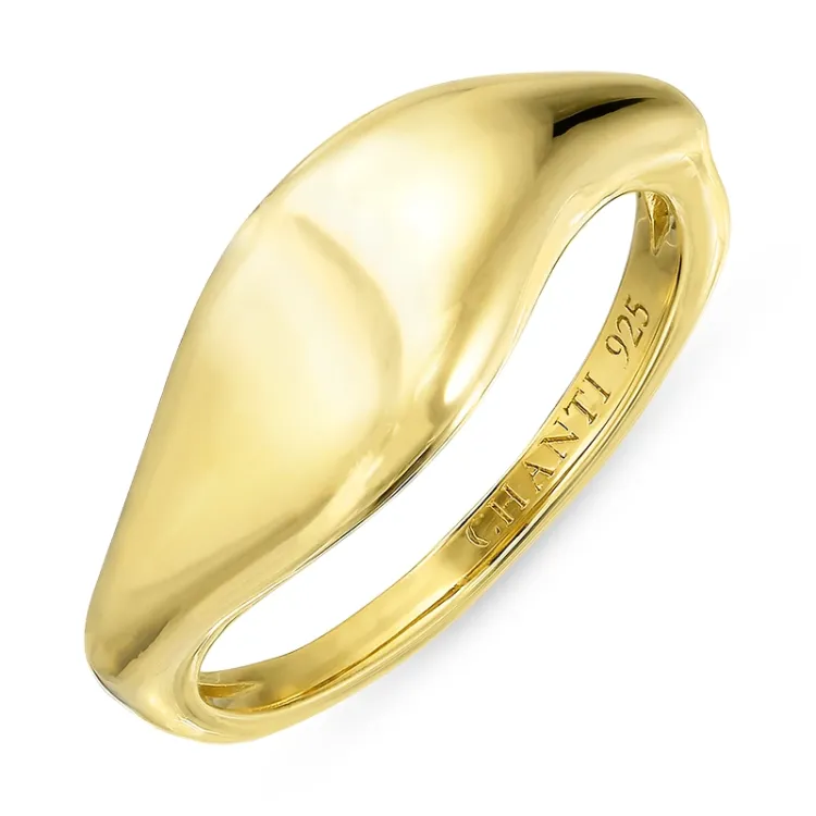 ring i förgyllt silver - Lumé Essence