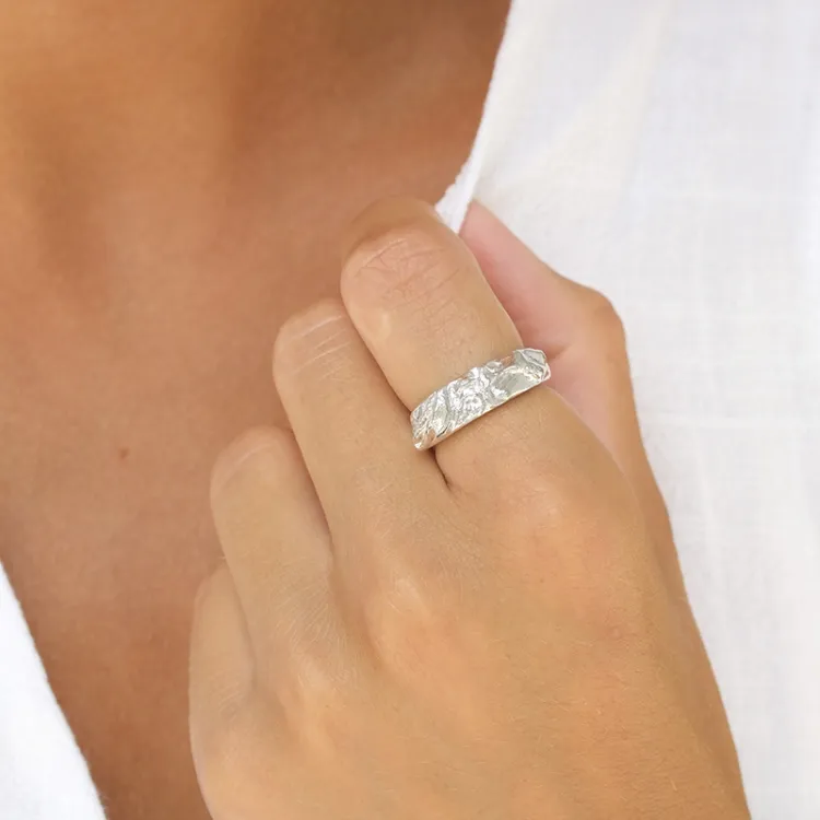 ring i silver - Lumé Etched