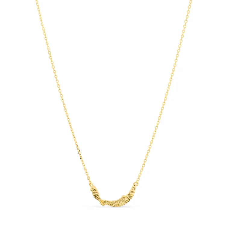 halsband i förgyllt silver - Lumé Etched