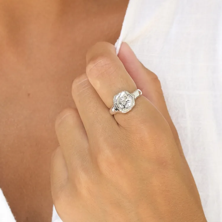 ring i silver - Lumé Etched
