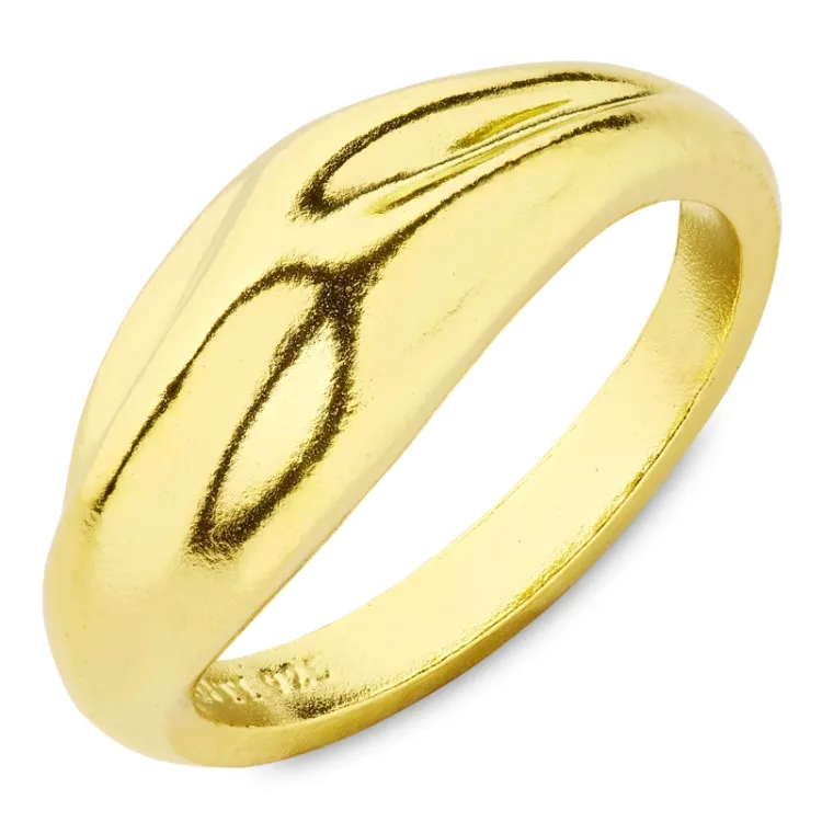 ring i förgyllt silver - Lumé Essence