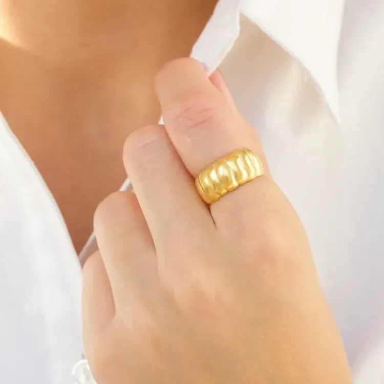 ring i förgylld mässing - Eliné