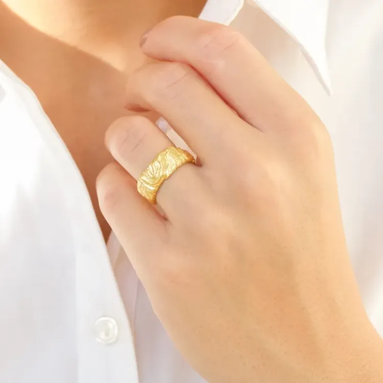 ring i förgylld mässing - Eliné