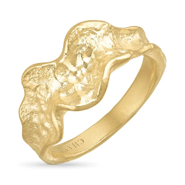 ring i förgylld mässing - Lumé Etched