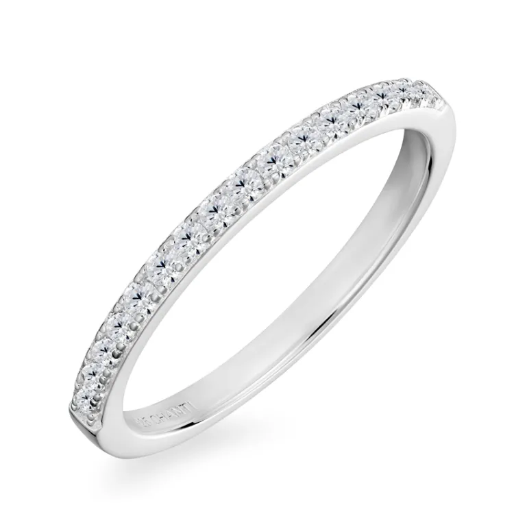 zirkon alliancring i silver