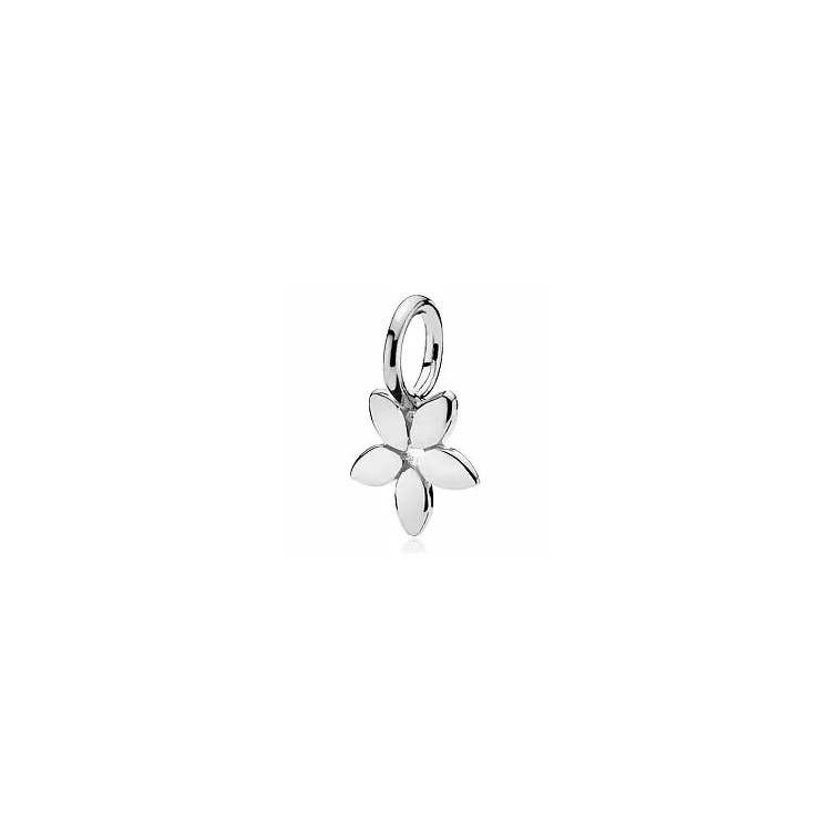 elegant Izabel Camille Magnolia blad hängen i silver