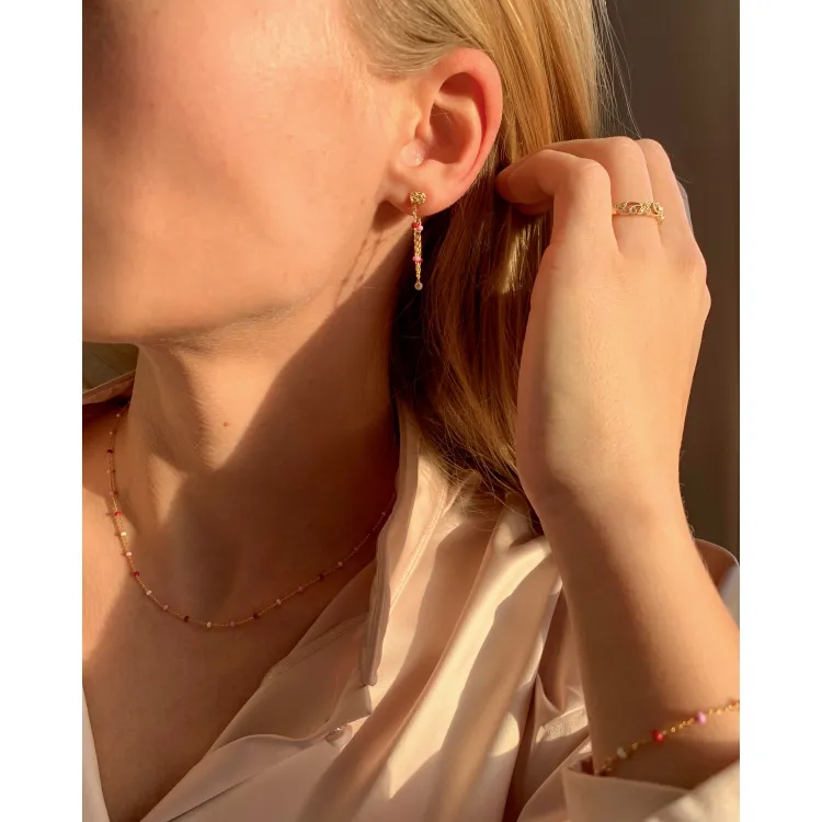 Enamel Lola Rosie armband i förgyllt silver färgat emalj