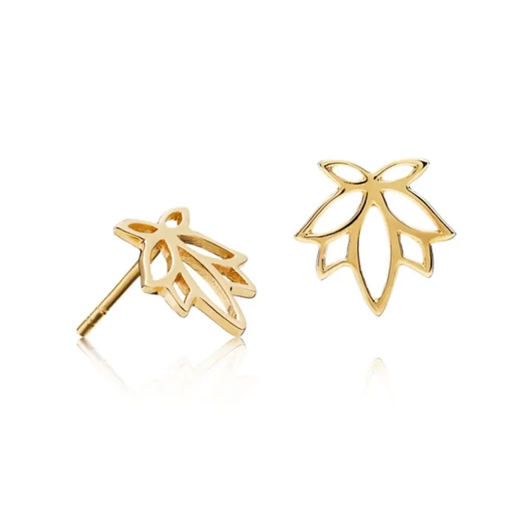 Izabel Camille x Mie Moltke Lotus örhängen i förgyllt silver