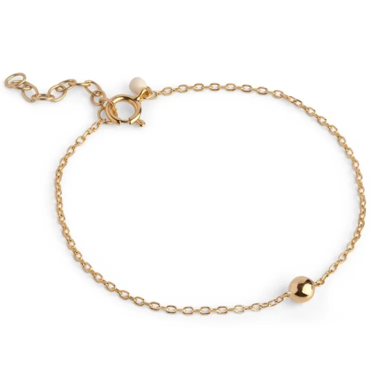 Enamel Balloon Plain armband i förgyllt silver