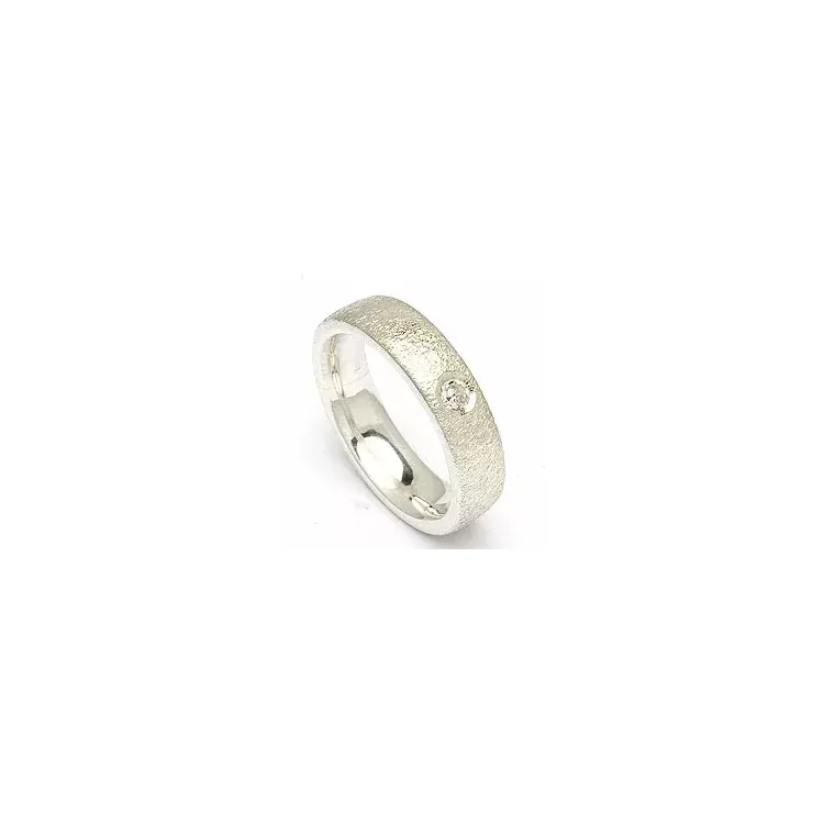 Kollektionsprov zirkon ring i silver