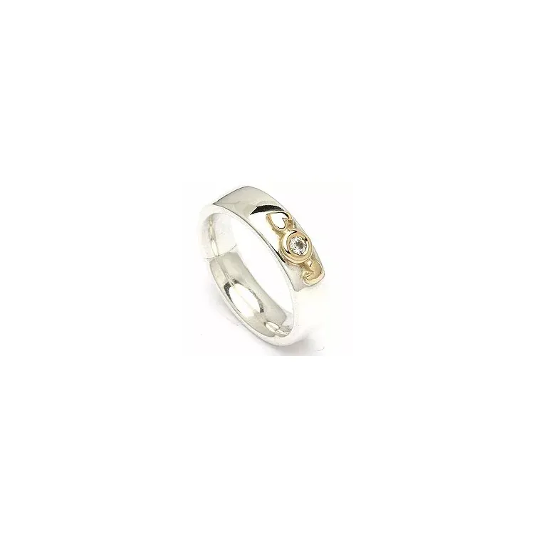 Kollektionsprov zirkon ring i silver