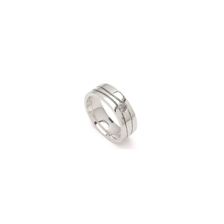 Kollektionsprov zirkon ring i silver