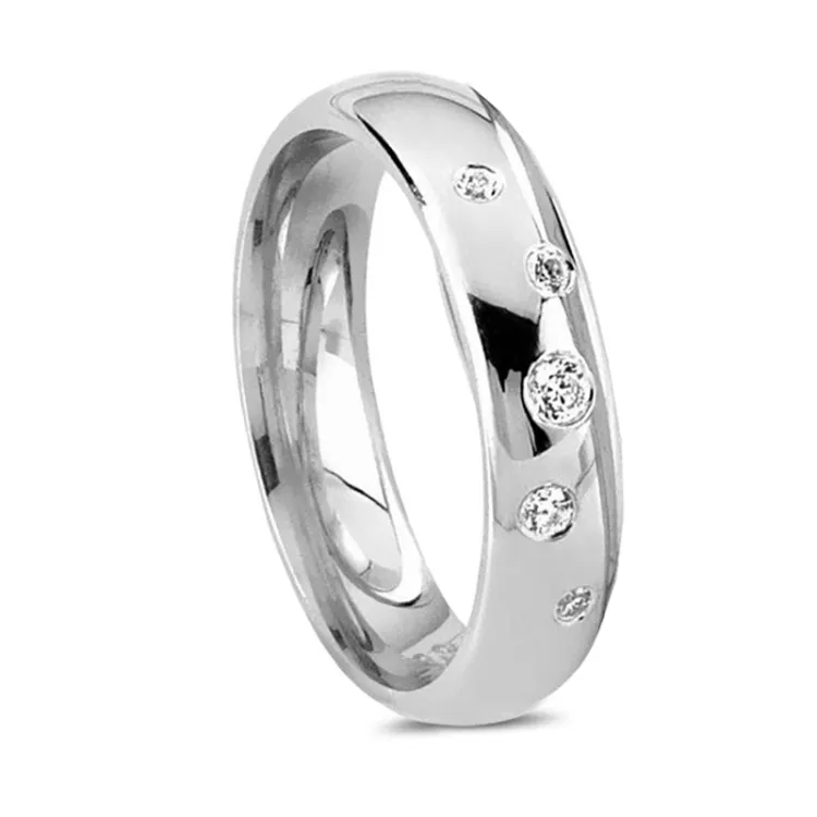 Kollektionsprov zirkon ring i silver