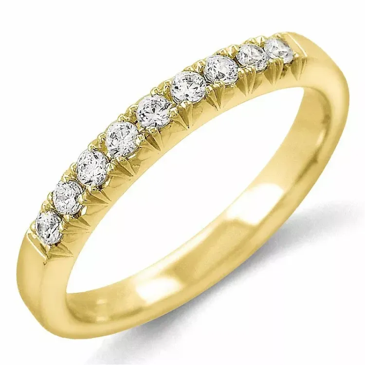 Kollektionsprov diamant alliancring i 14  karat guld 0,24 ct