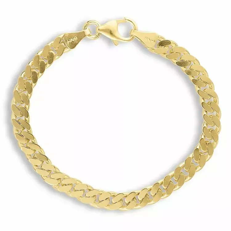 Kollektionsprov BNH panzerarmband i förgyllt silver 21 cm x 5,4 mm