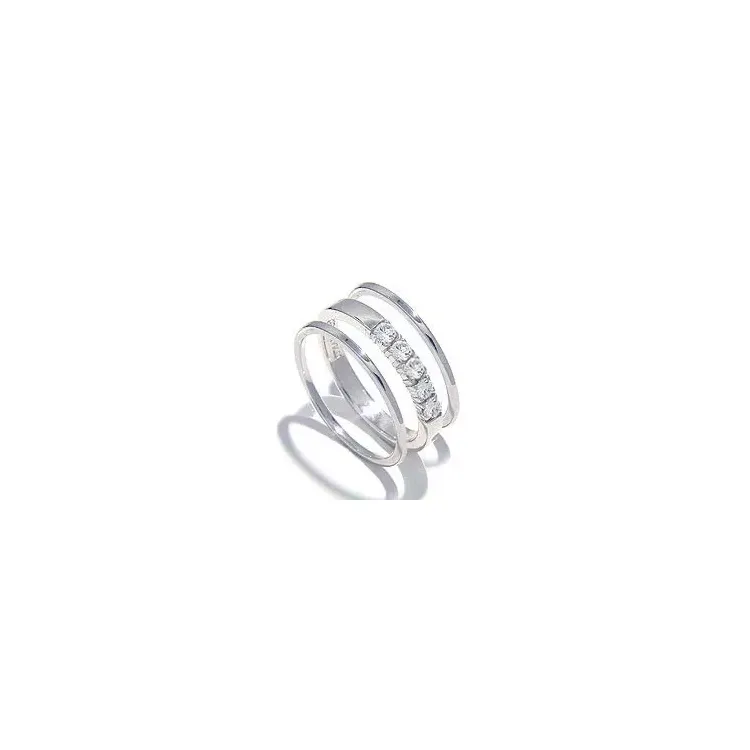 Kollektionsprov zirkon fingerringar i silver