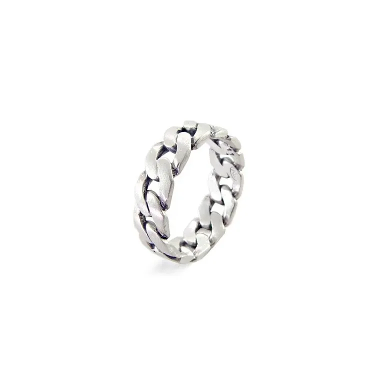 panzer ring i silver