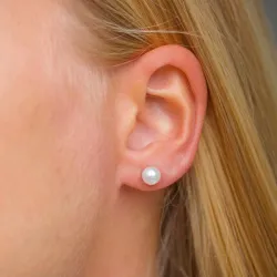 6-6,5 mm pärla örhängestift i silver