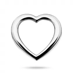 hjärta hängen i rhodinerat silver