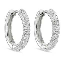 17,2 mm zirkon creol i silver