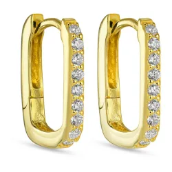 zirkon creol i förgyllt silver - Lumé Illume