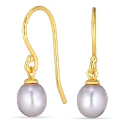 6-6,5 mm pärla örhängen i förgyllt silver