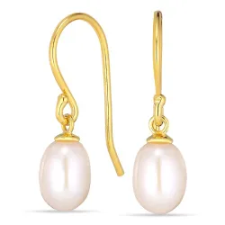 6-6,5 mm pärla örhängen i förgyllt silver