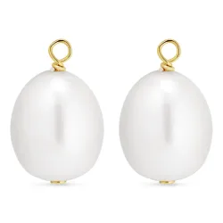 9-9,5 mm pärla hängen till örhängen i förgyllt silver - Mix & Match