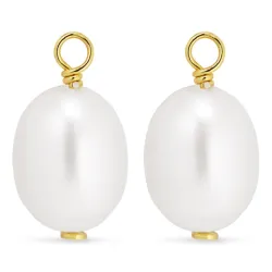7-7,5 mm pärla hängen till örhängen i förgyllt silver - Mix & Match