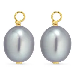 7-7,5 mm pärla hängen till örhängen i förgyllt silver - Mix & Match