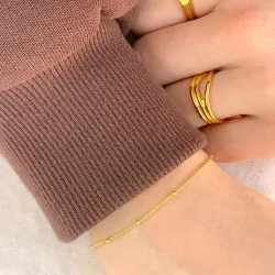 NORDAHL ANDERSEN armband i förgyllt silver