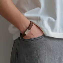 Nordahl andersen bruna armband i läder