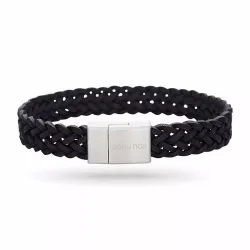 Nordahl andersen svart armband i läder