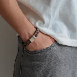 Nordahl andersen bruna armband i läder