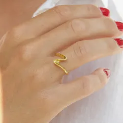 NORDAHL ANDERSEN ring i förgyllt silver