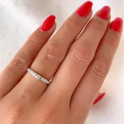 diamant ring i 14  karat vitguld 0,20 ct