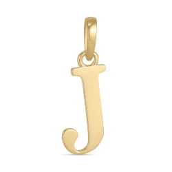 bokstav j hängen i 9 karat guld - My Letter