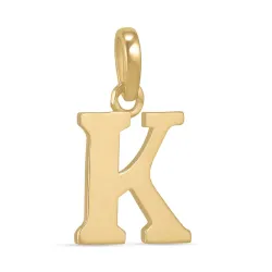 bokstav k hängen i 9 karat guld - My Letter