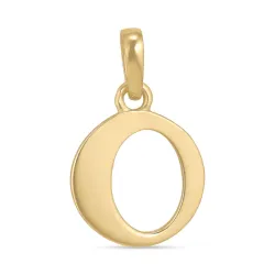 bokstav o hängen i 9 karat guld - My Letter