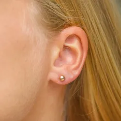 1/2 par 5 mm örhängen i 9 karat guld - Gold Collection