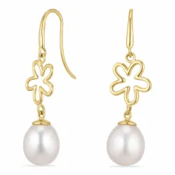 blommor örhängen i 9 karat guld med  - Gold Collection