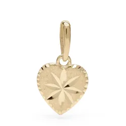 Lille hjärta hängen i 9 karat guld - Gold Collection