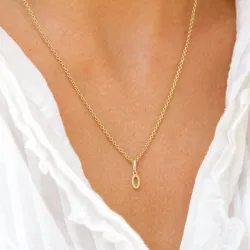 bokstav o hängen i 9 karat guld - My Letter